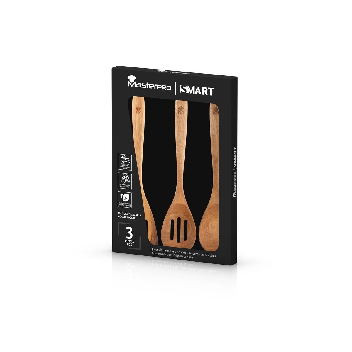 MASTERPRO Küchenwerkzeug-Set SMART braun Holz