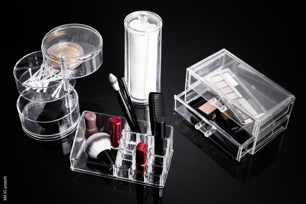 Axentia Organizer transparent Kunststoff B/H/L: ca. 17,3x6,5x9,3 cm