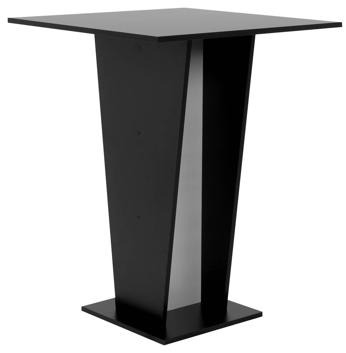 Bartisch Dallas schwarz Holzwerkstoff B/H/T: ca. 80x103x80 cm
