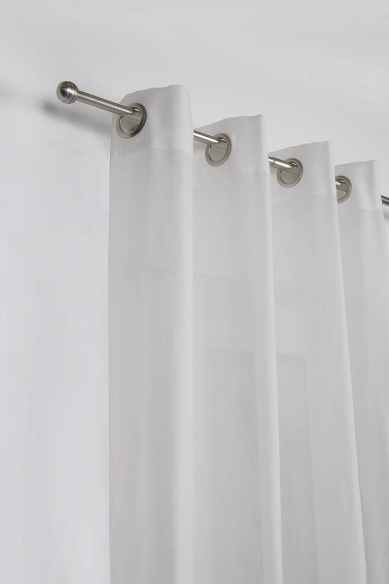 ondeco Stilgarnituren habito_rillball Edelstahloptik Metall ausziehbar von ca. 120 bis 210 cm 1.0 Läufe