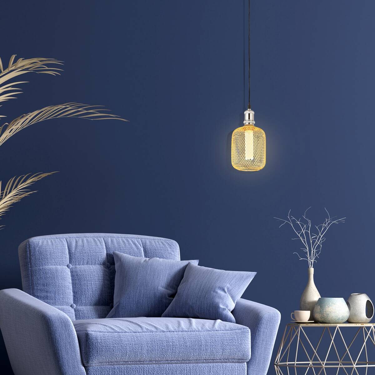 Searchlight Dekolampe Wire Mesh E27