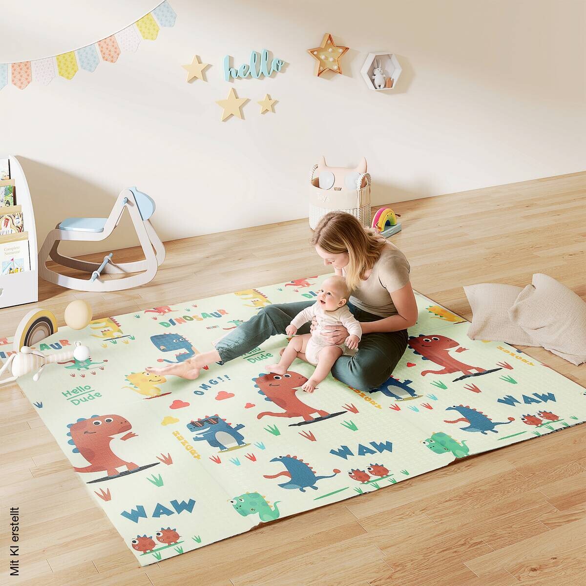 AIYAPLAY Spielmatte B/H/L: ca. 176x1,5x196 cm