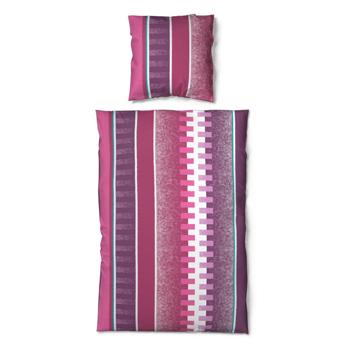 Microfaser Bettwäsche beere 100% Polyester B/L: ca. 135x200 cm