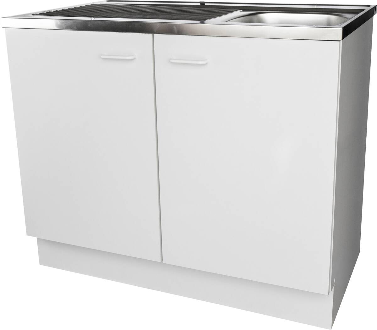 Spülenschrank weiß matt B/H/T: ca. 100x85x60 cm