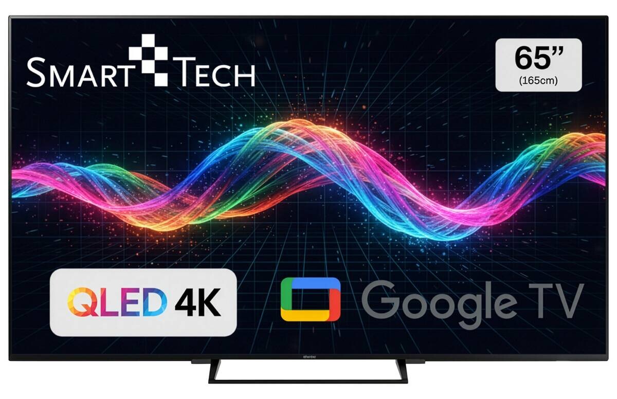 Smart-Tech QLED-Fernseher 65QG06K B/H: ca. 145x88 cm