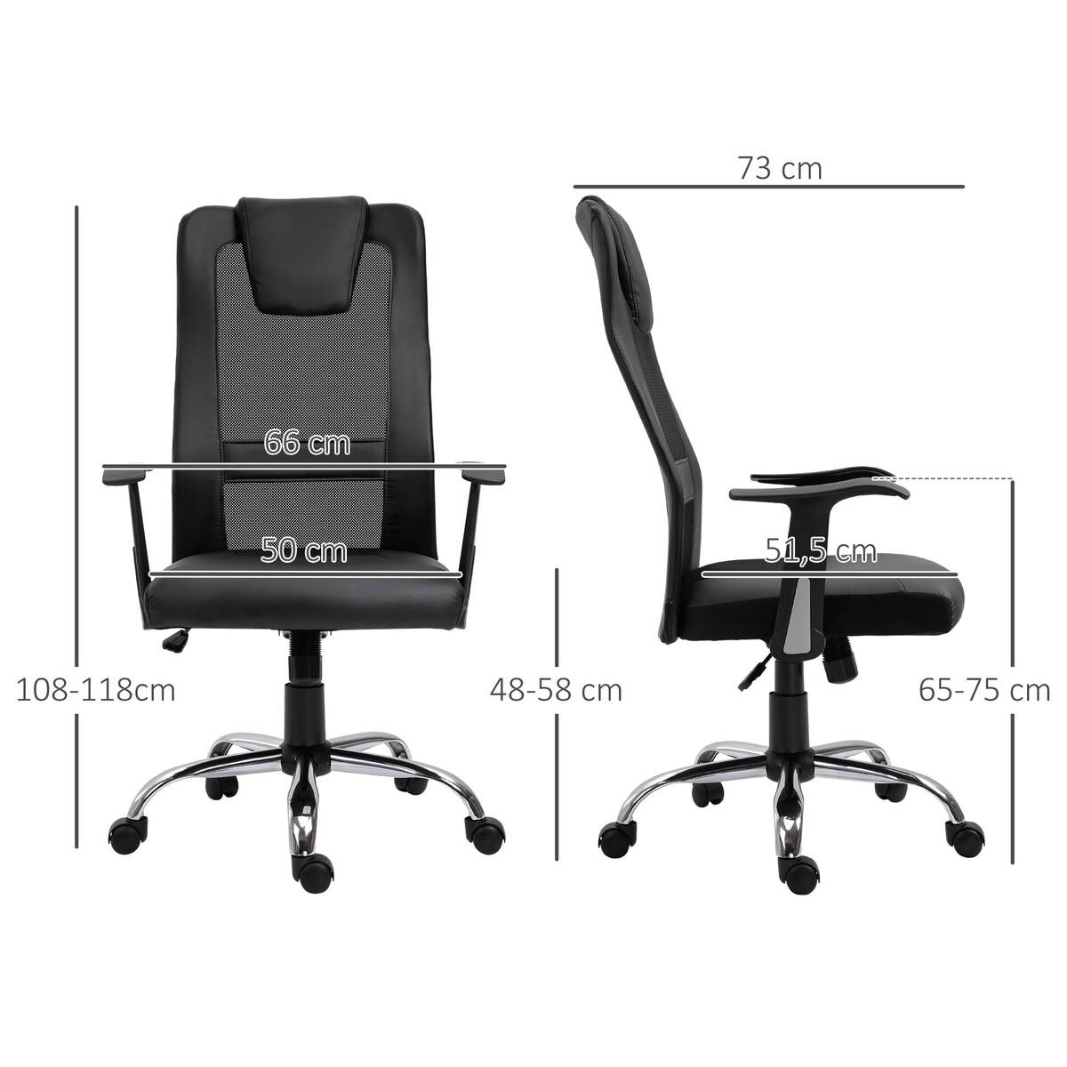 Drehstuhl 921-141BK schwarz