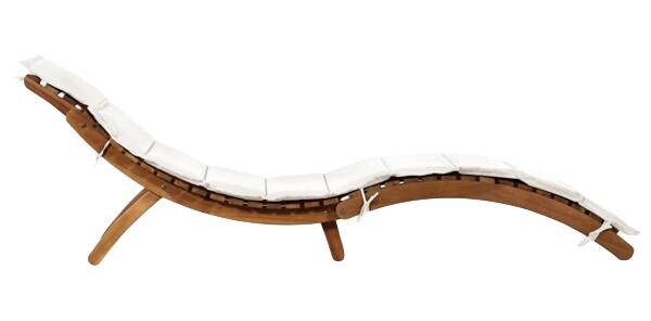 vidaXL Gartenliege braun Polyester B/H/L: ca. 55x64x184 cm