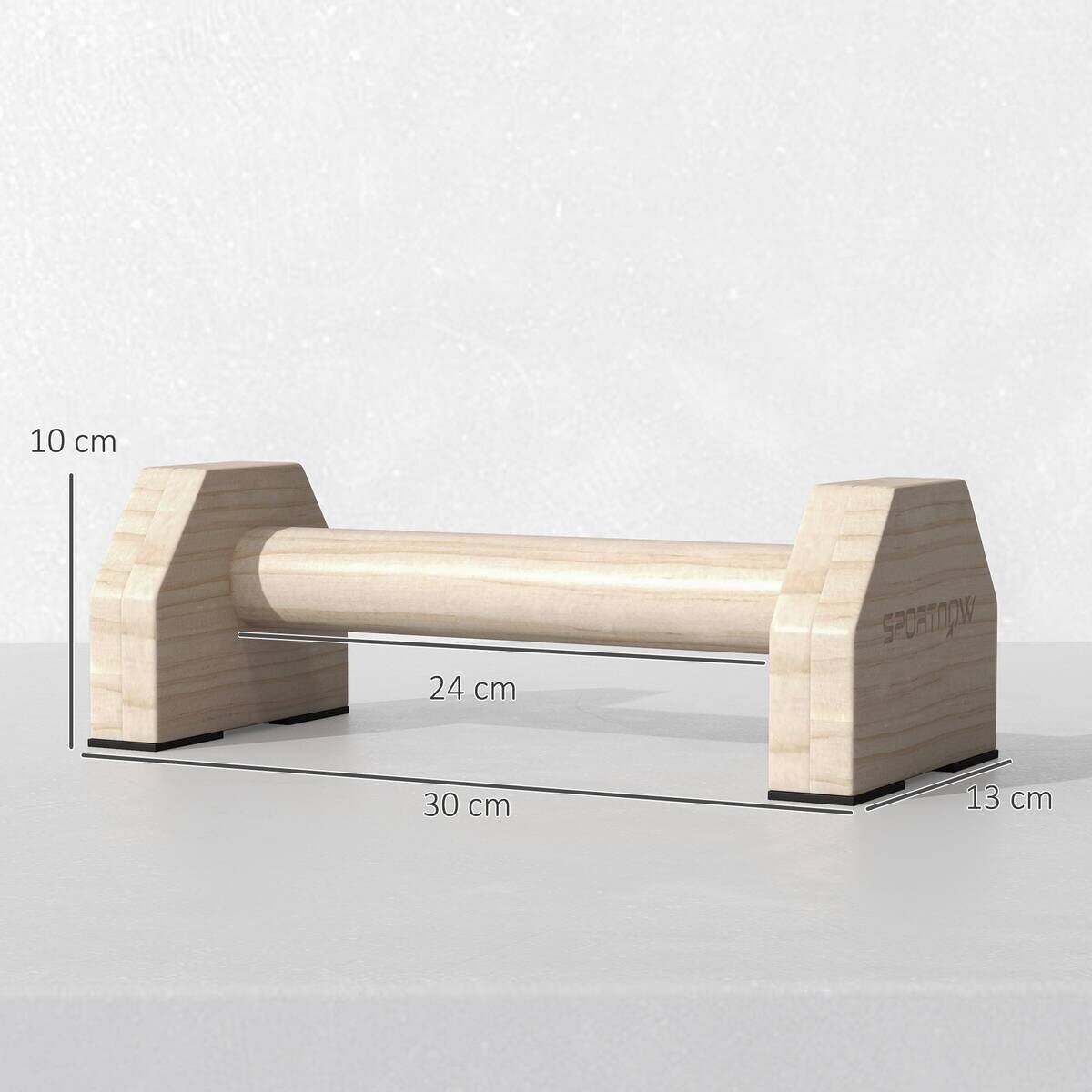 SPORTNOW Liegestützgriffe natur Buche B/H/L: ca. 13x10x30 cm