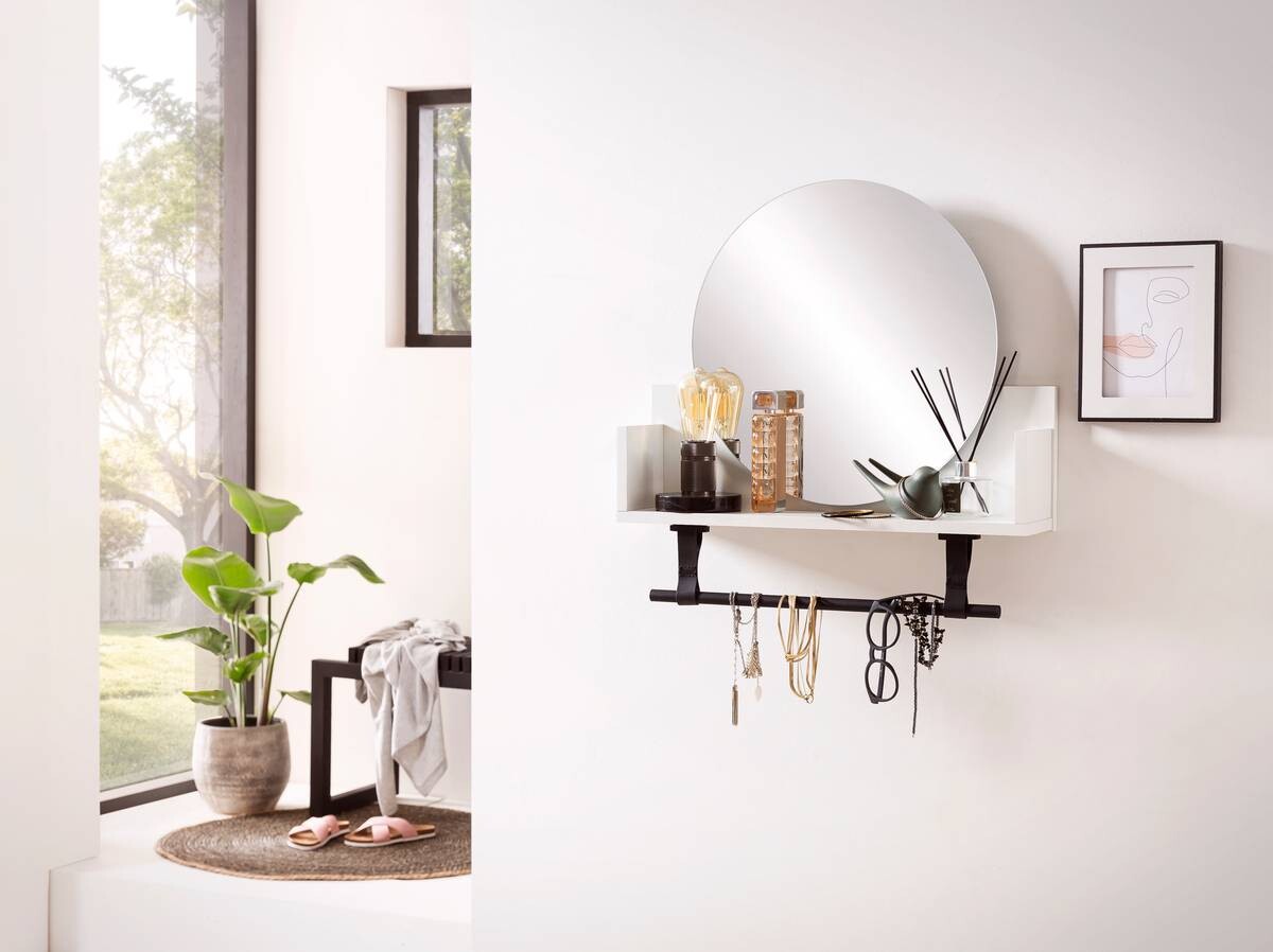 Regal Ella weiß matt B/H/T: ca. 59,8x59x13,5 cm