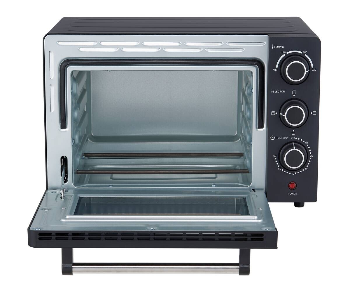 POCOline Mini-Backofen silber Glas B/H/L: ca. 32,6x27,1x42,3 cm ca. 18 l