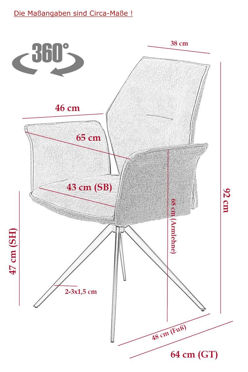 Hela Sessel SUSANNE I S gold Stoff B/H/T: ca. 65x92x64 cm