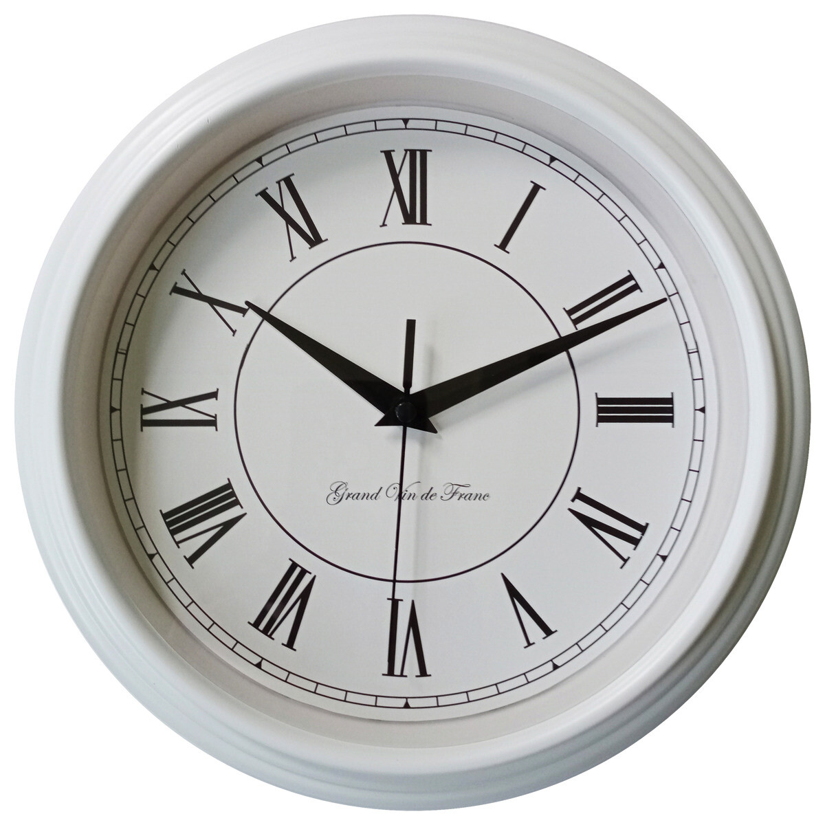 Mebus Wanduhr weiß B/H/L: ca. 5,5x25x25 cm