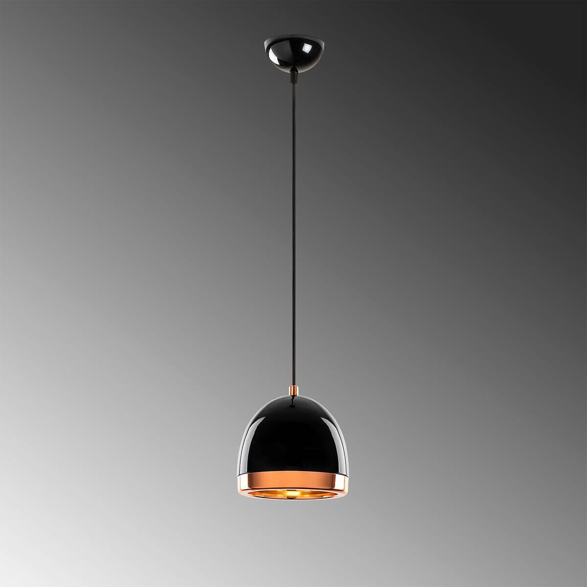 Opviq Pendelleuchte Mugo-10635 schwarz gold Metall B/H/T/L/D: ca. 17x114x17x17x17 cm E27 1 Brennstellen