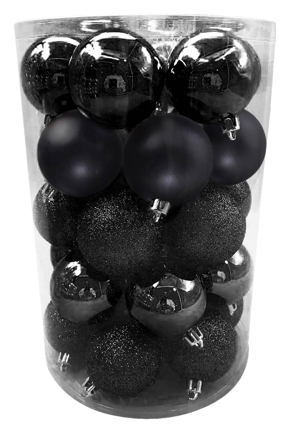 Weihnachtskugelset schwarz