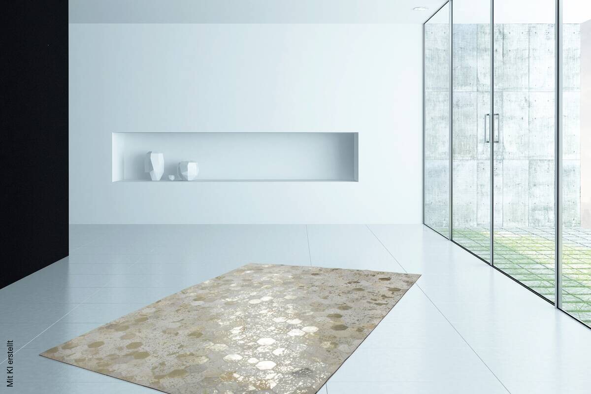 360Living Teppich Dazzle elfenbein B/L: ca. 120x170 cm