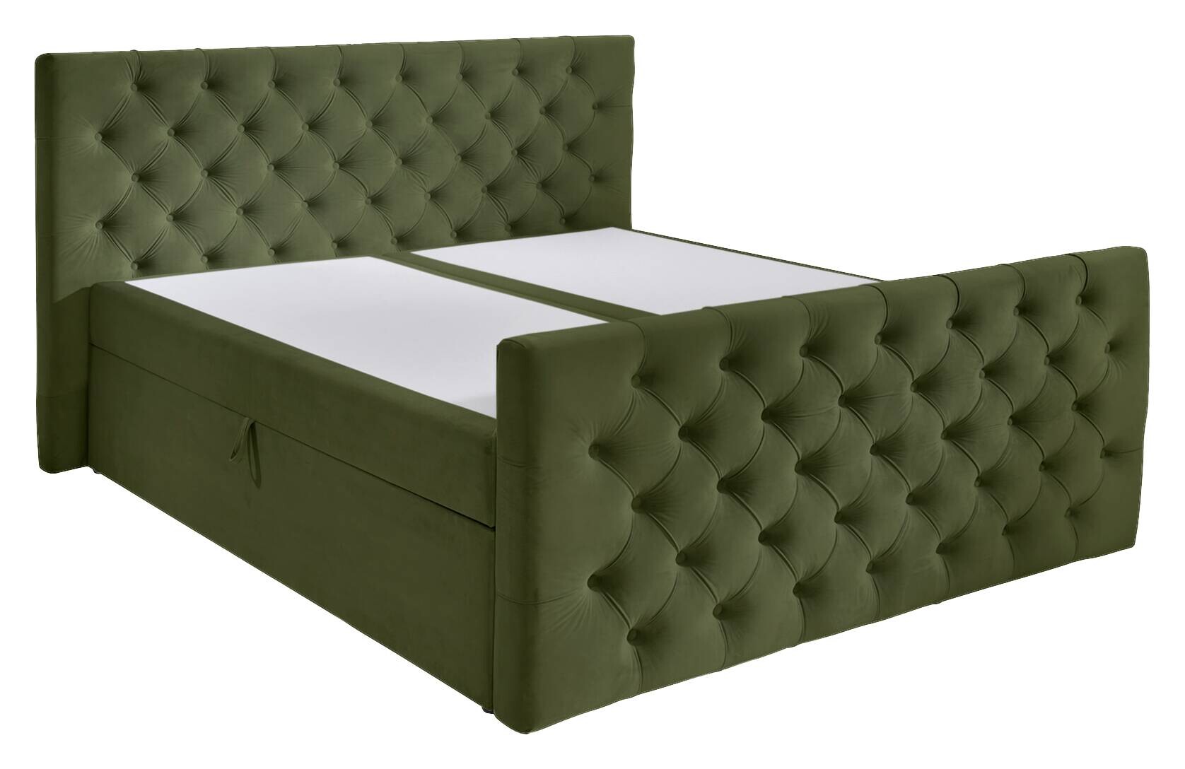 Boxbett Glow olive Liegefläche B/L: ca. 160x200 cm