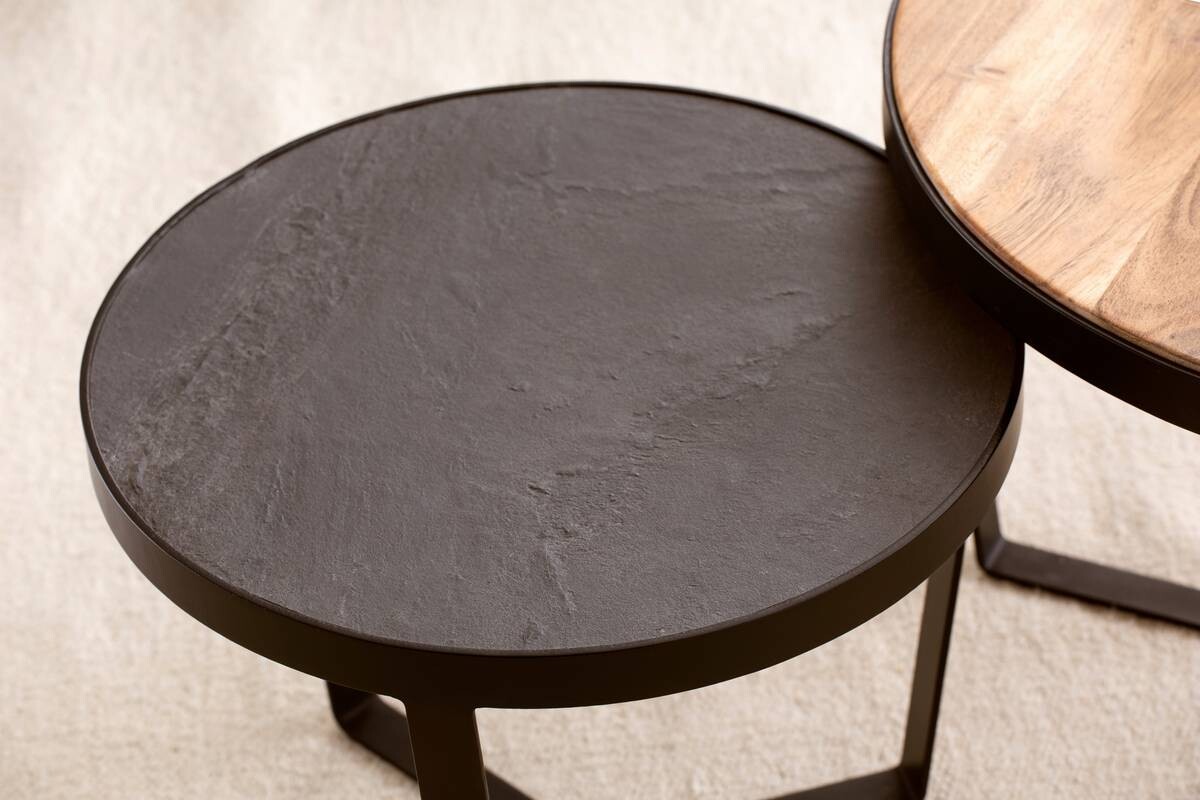 Wohnling Couchtisch 2er.-Set. B/H/T: ca. 60x40x60 cm