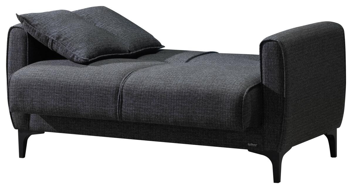 Sofa 3-2-1 San Marino anthrazit Microfaser B/H/T: ca. 76x84x83 cm