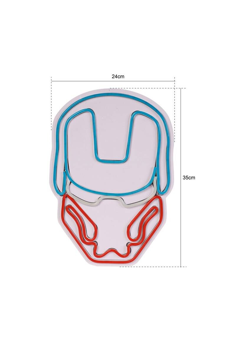 Opviq LED-Wandleuchte rot PVC B/H/T/L: ca. 24x35x3x24 cm