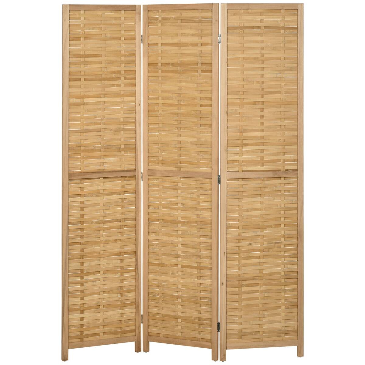 HOMCOM Paravent natur Bambus B/H/L: ca. 1,8x120x170 cm