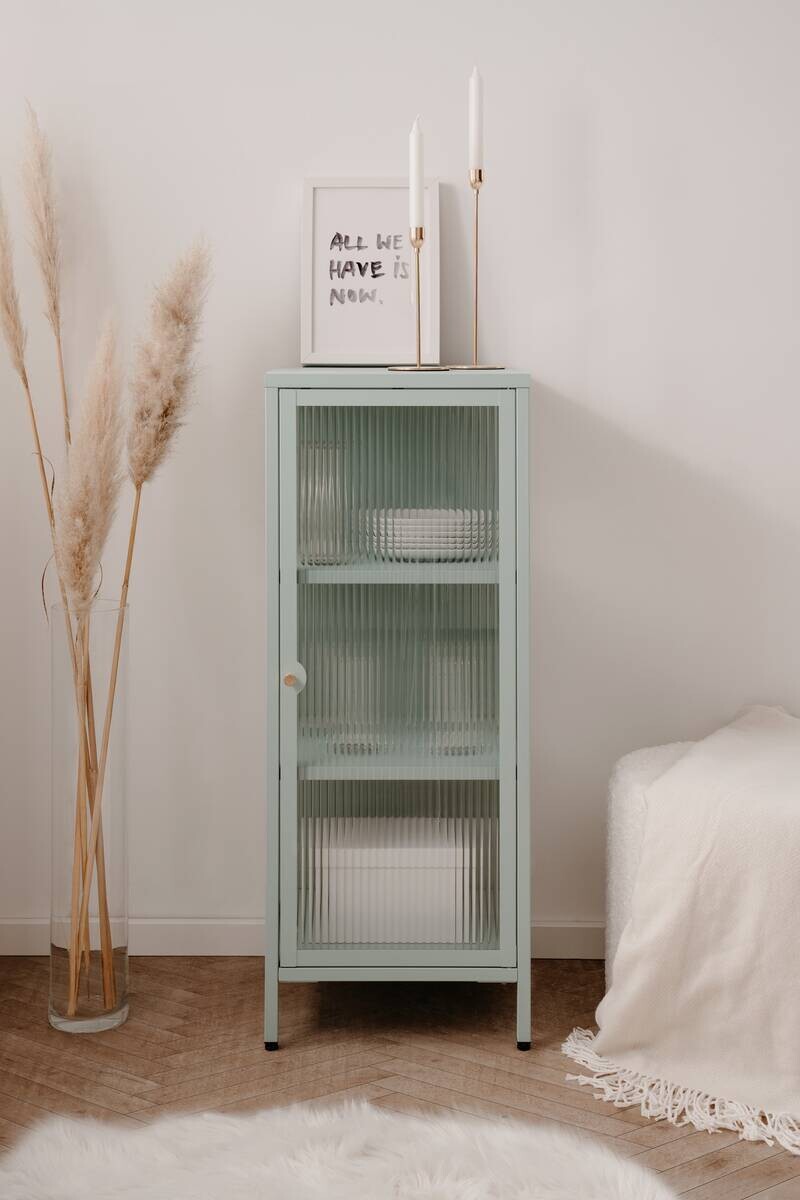Vitrine Milton mint B/H/T: ca. 40x102x40 cm