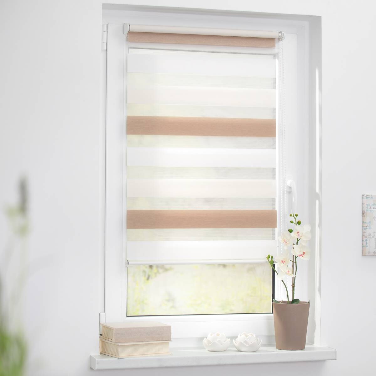 LICHTBLICK Doppelrollo Duo creme B/L: ca. 80x200 cm