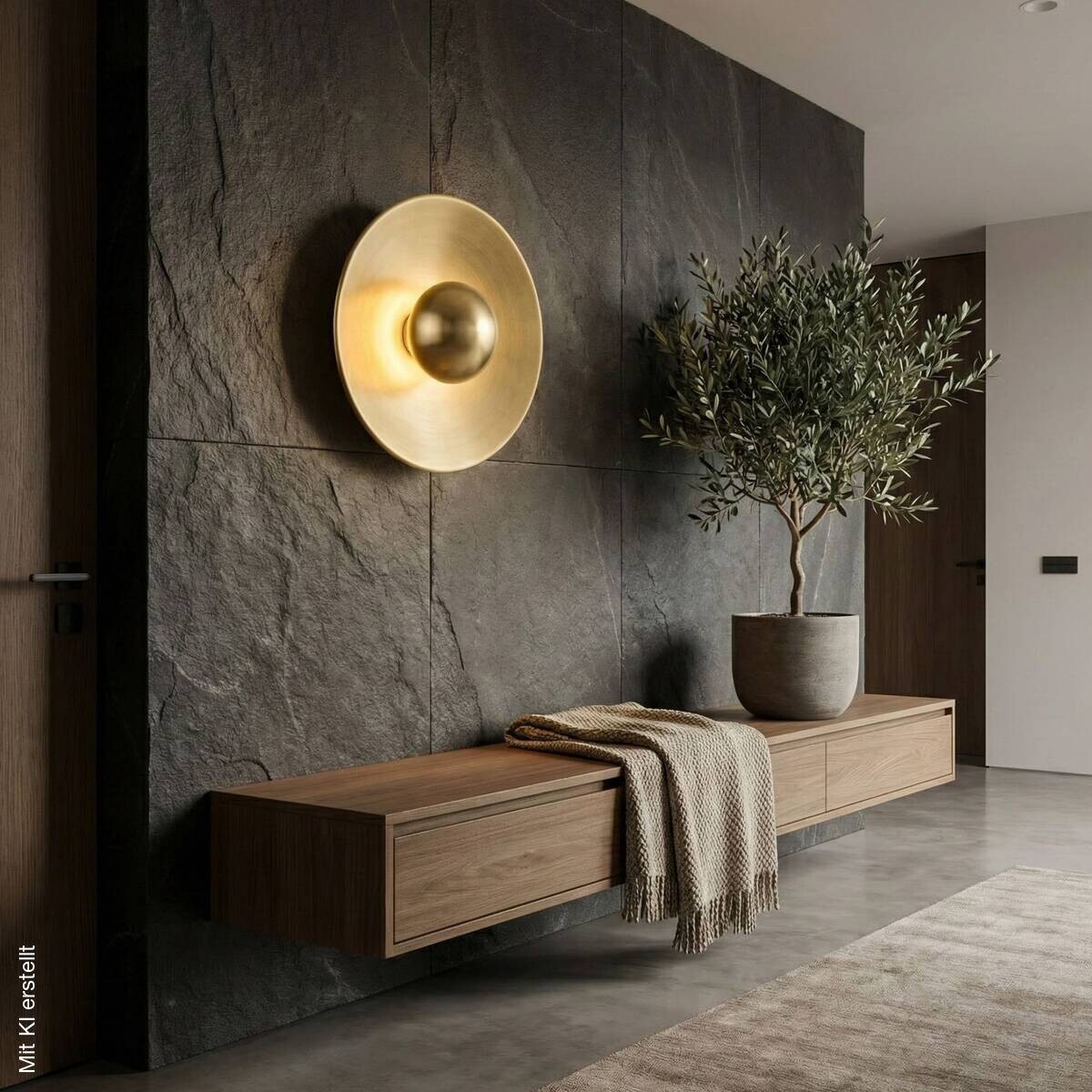 Opviq Wandleuchte bronze B/H/T: ca. 35x20x35 cm G9 1 Brennstellen