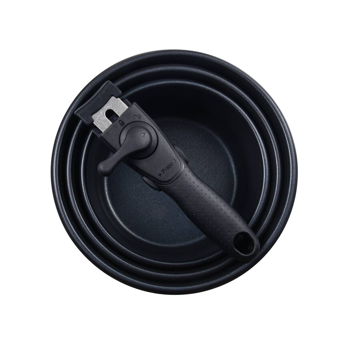 BERGNER Topfset Click & cook silber Edelstahl 4 tlg.