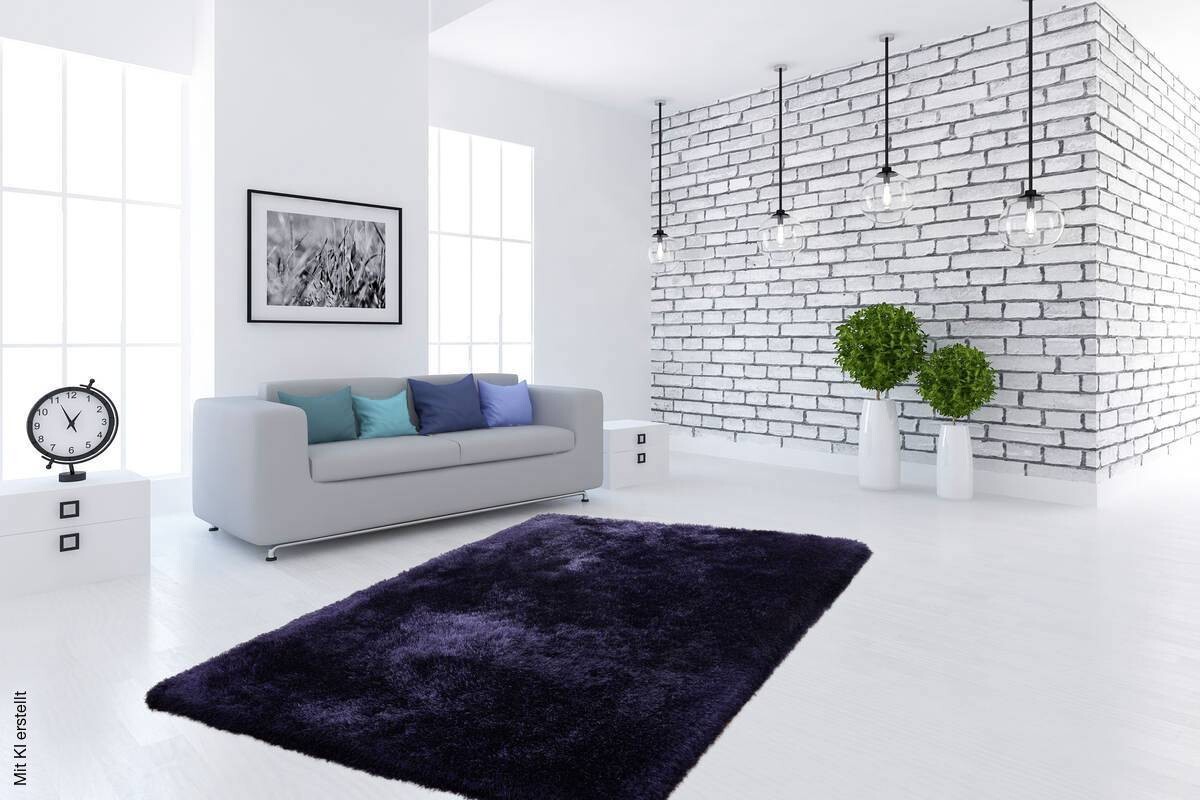 360Living Teppich Cosy blau B/L: ca. 160x230 cm