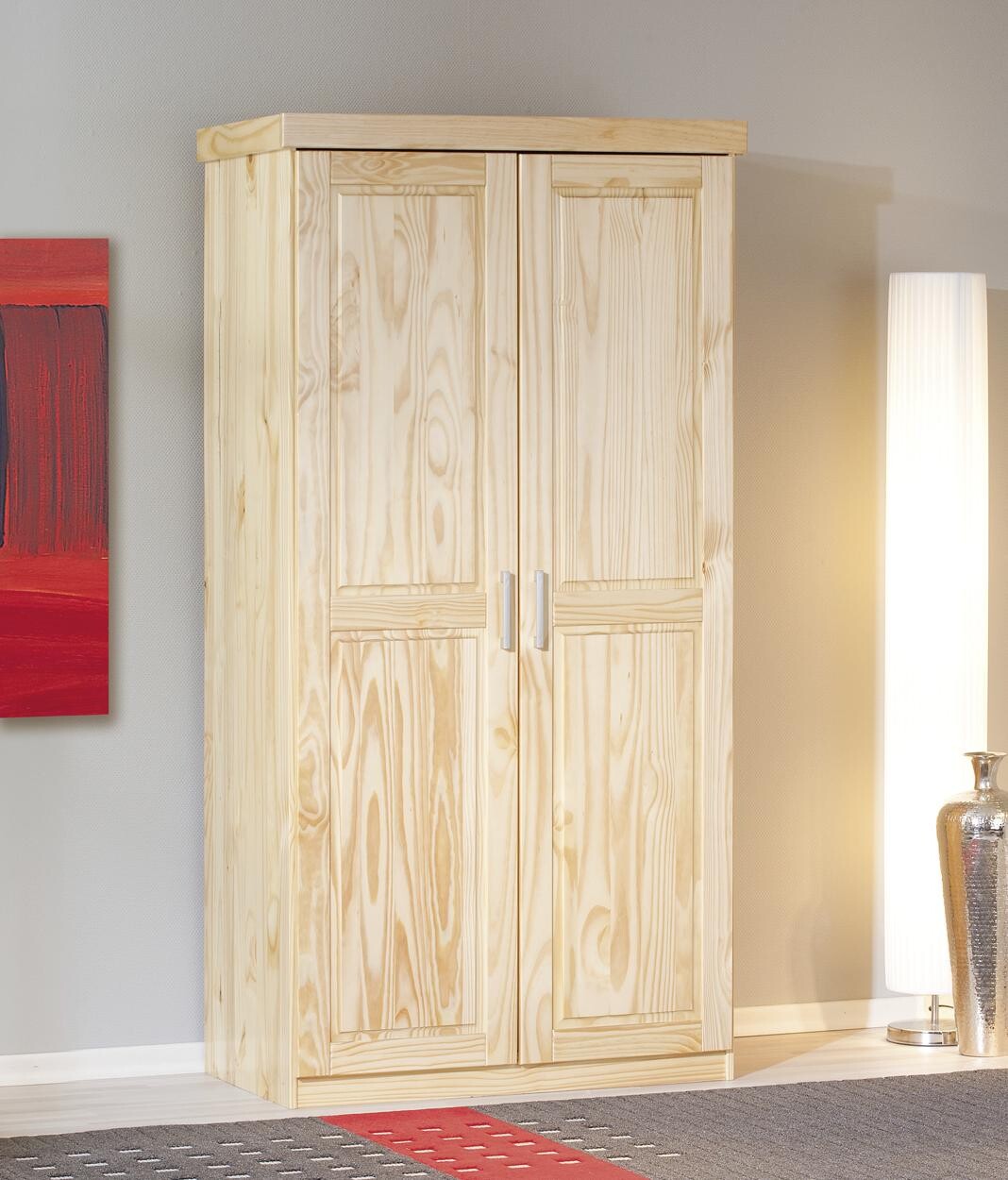 Kleiderschrank Leon natur B/H/T: ca. 95x190x55 cm