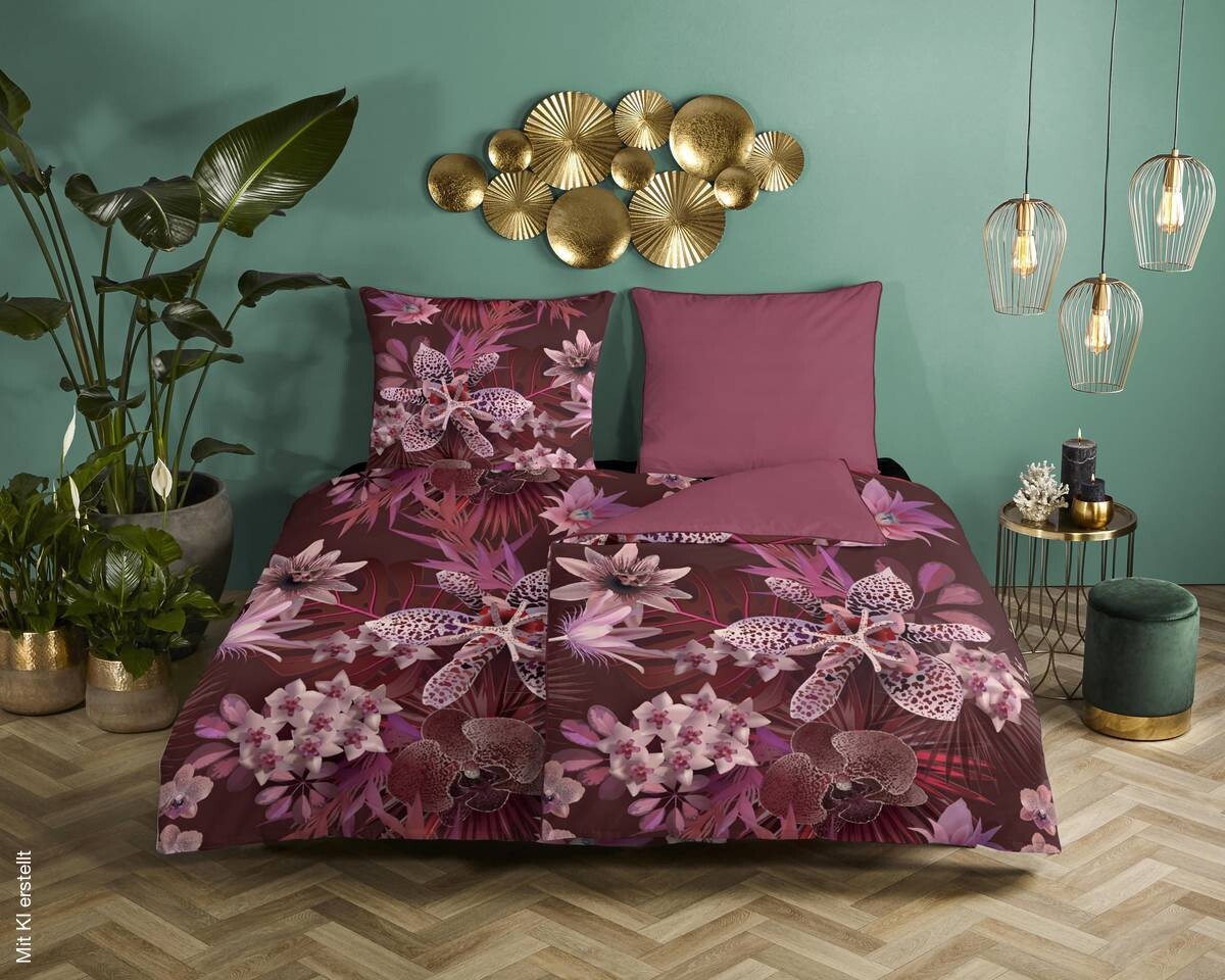 Baumwoll Bettwäsche Farze Satin