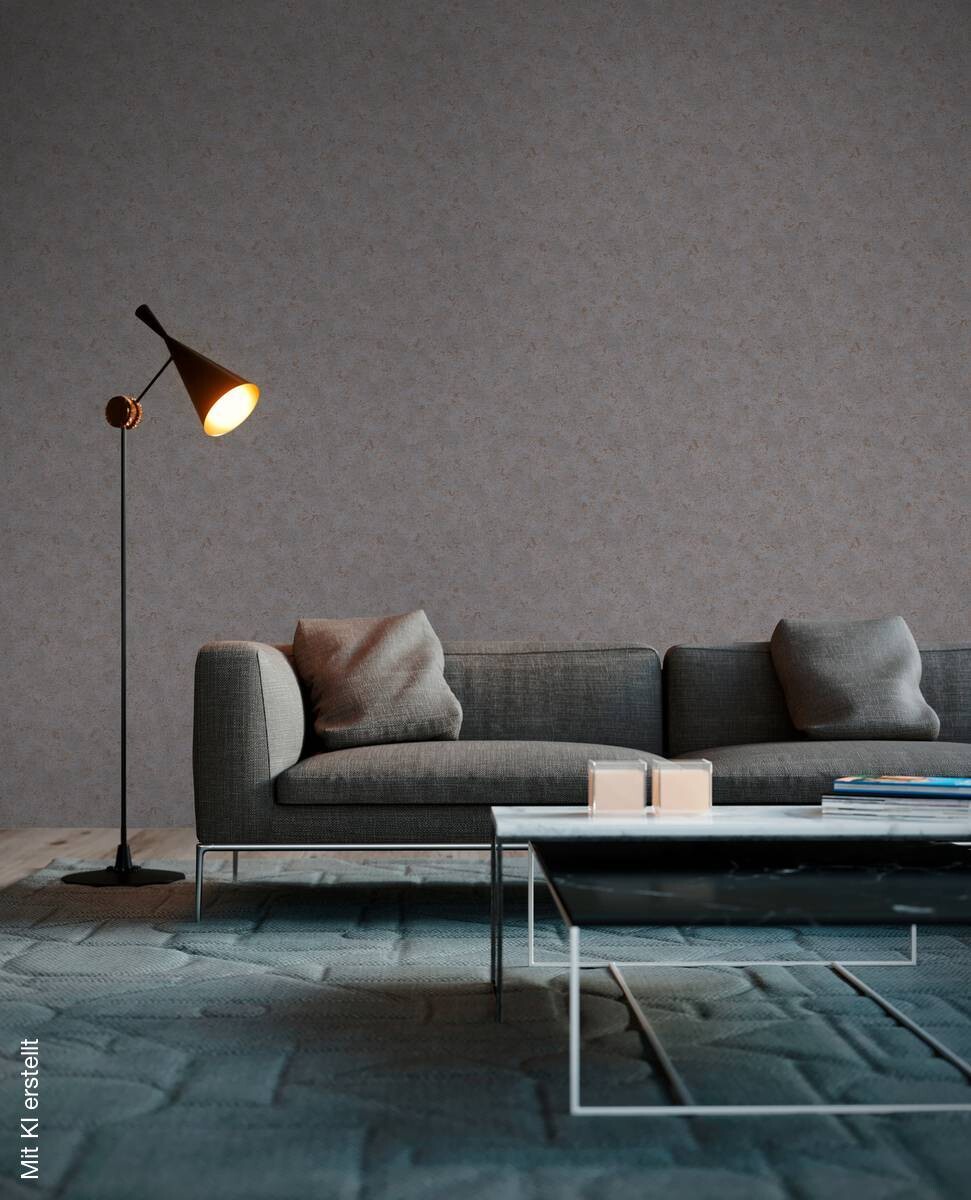 A.S.Creation Vliestapete Attractive Uni braun B/L: ca. 53x1005 cm
