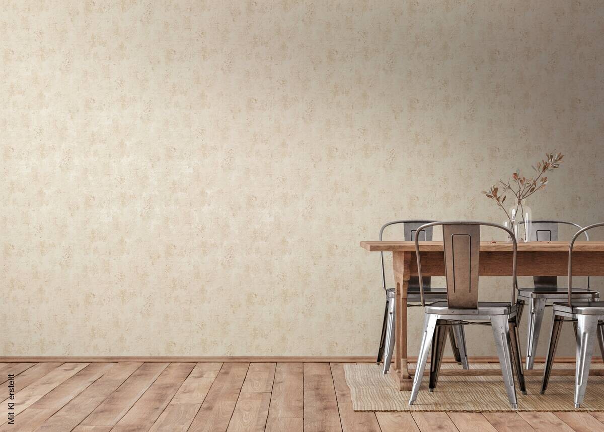 A.S.Creation Vliestapete creme beige B/H/D: ca. 53x1005x8,3 cm
