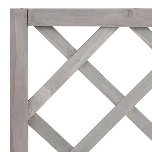 Gartenspalier grau Holz B/H/L: ca. 30x135x70 cm