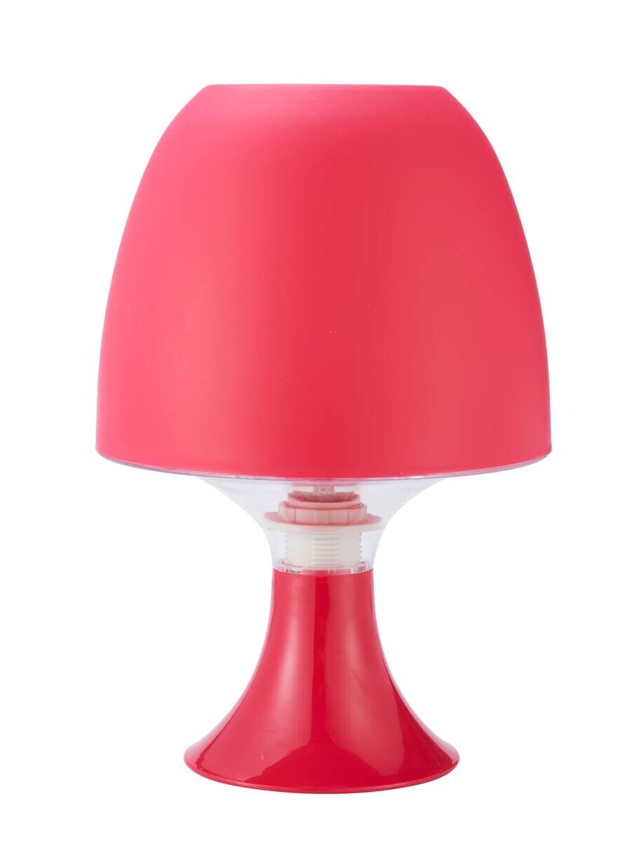 POCOline Tischleuchte Sveta rot Kunststoff H: ca. 24 cm E14 1 Brennstellen