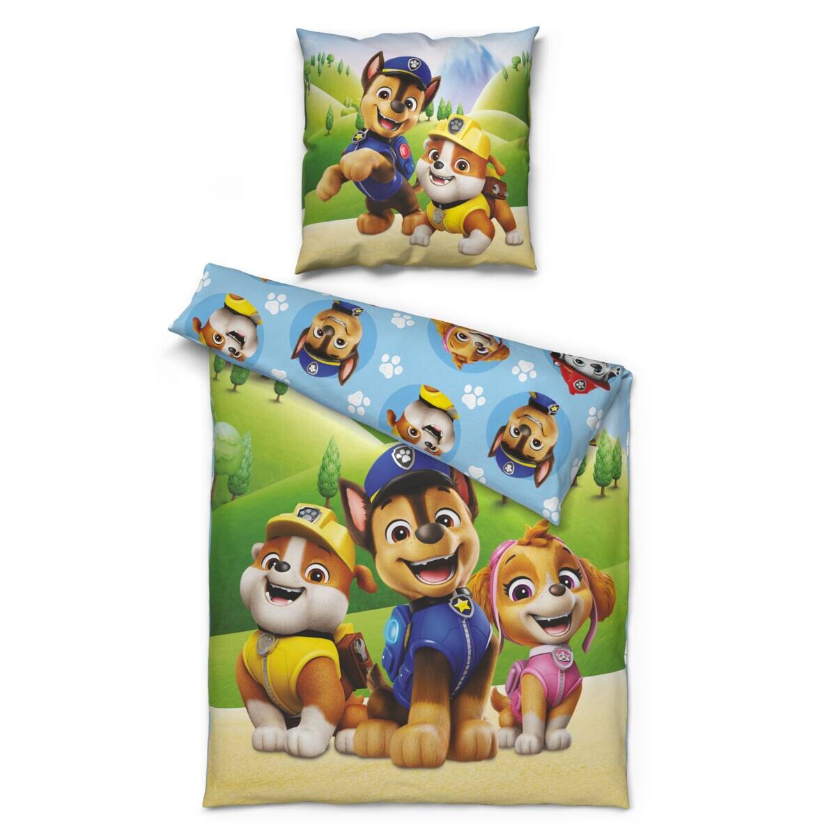 Paw Patrol Microfaser Bettwäsche bunt 100% Polyester B/L: ca. 135x200 cm