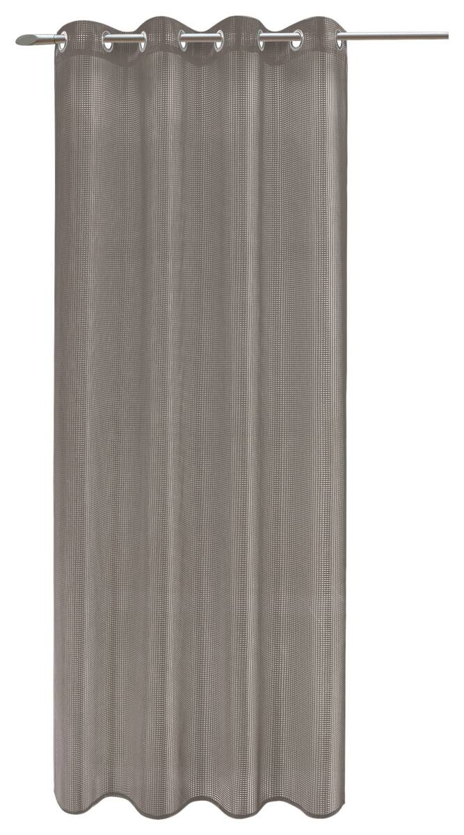 Ösenvorhang Eve taupe 100% Polyester B/L: ca. 140x245 cm