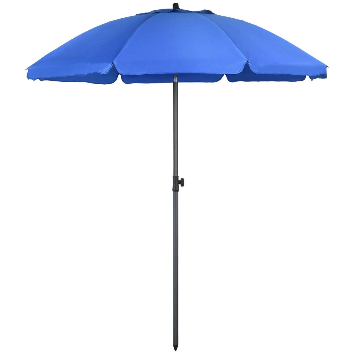 Outsunny Sonnenschirm blau Polyester B/H/L: ca. 180x209x180 cm