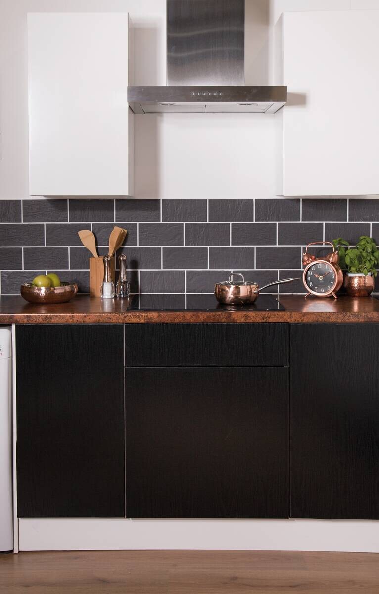 d-c-fix Dekofolie Holzoptik schwarz B/L: ca. 67,5x200 cm