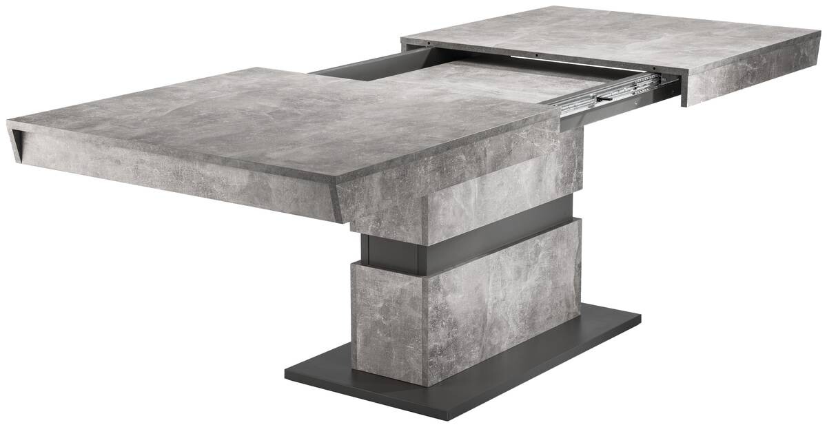 Tisch MATTHEW Beton Optik anthrazit B/H/T: ca. 160x75x90 cm