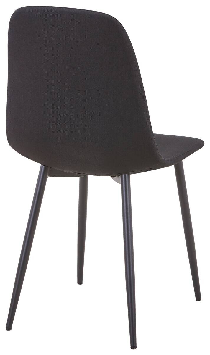 Stuhl Pia schwarz Microfaser B/H/T: ca. 44x87x41 cm