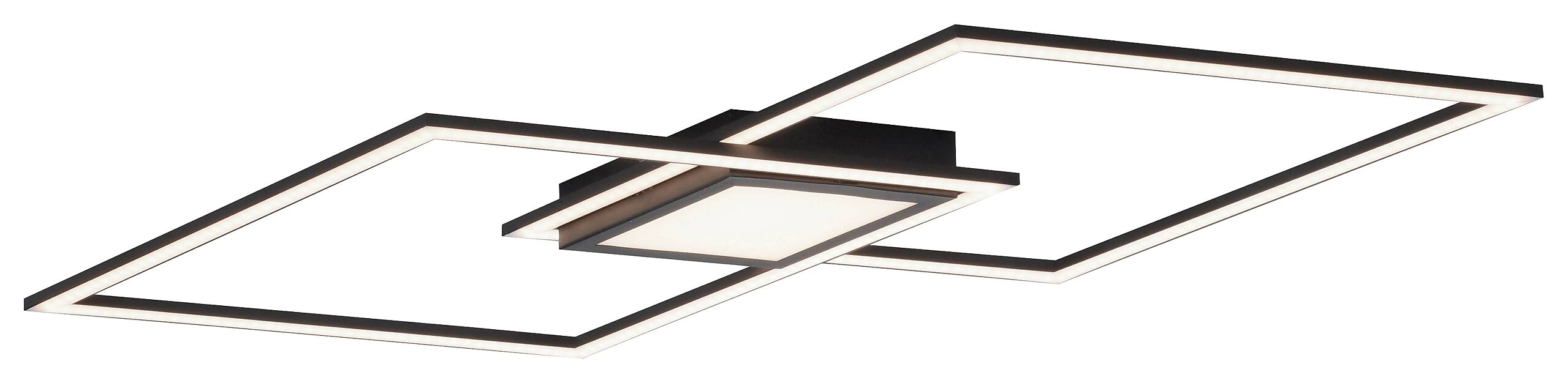 Just Light Deckenleuchte Asmin schwarz Aluminium H/T/L: ca. 5,2x37x106 cm