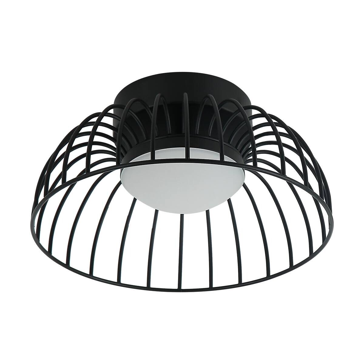 Lamkur Deckenleuchte schwarz Stahl B/H/L: ca. 27x27x17 cm