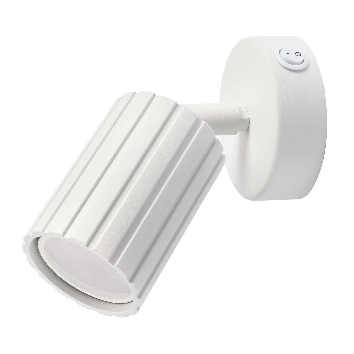 Lamkur Wandleuchte Prisma weiß Stahl B/H/L: ca. 8x16x8 cm GU10 1 Brennstellen