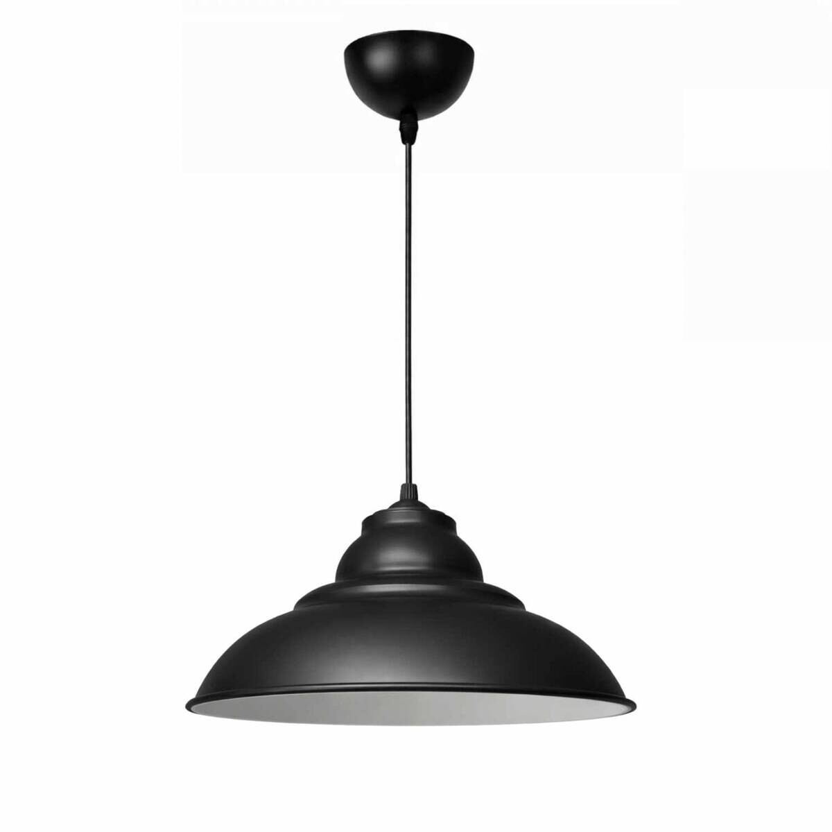 Opviq Pendelleuchte schwarz B/H/T: ca. 31x100x31 cm E27 1 Brennstellen