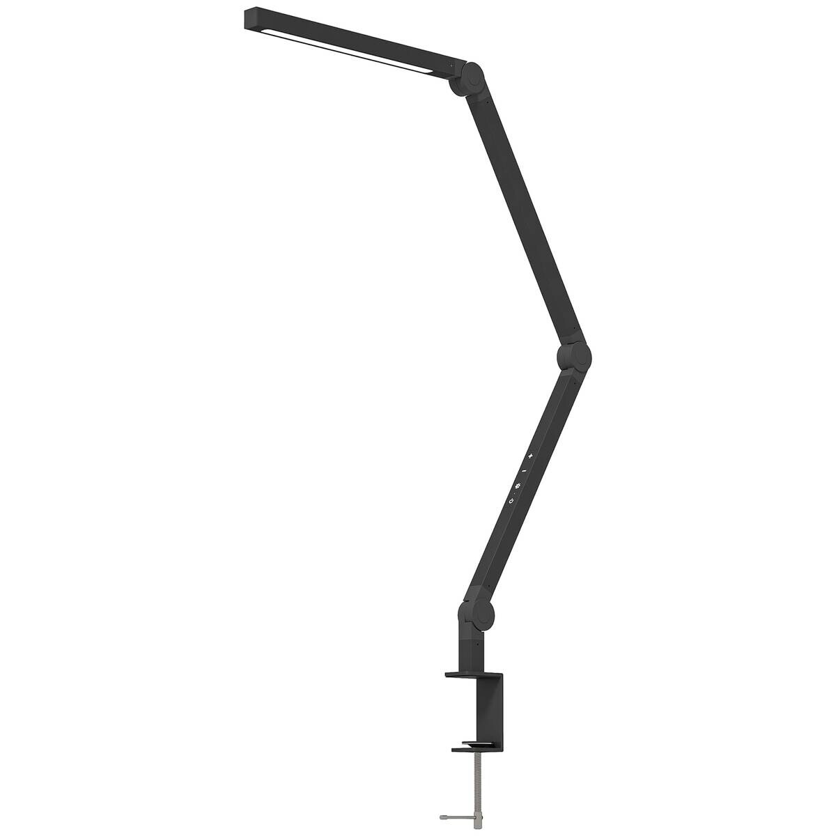 HOMCOM Tischleuchte schwarz Aluminium Kunststoff B/H/L: ca. 3,8x5,5x121,5 cm