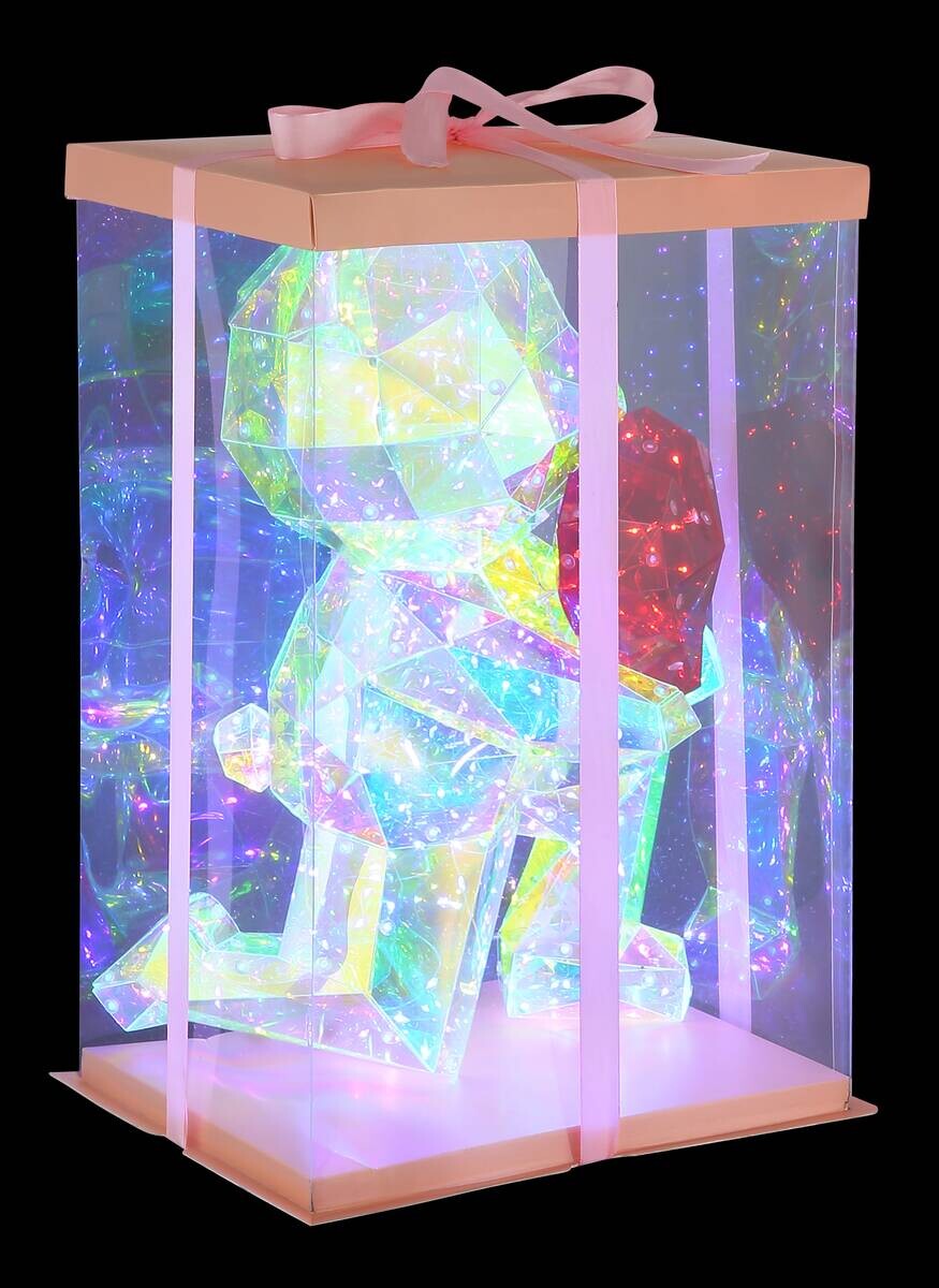 GLOBO LED-Tischleuchte BRONDAR klar Kunststoff B/H/T: ca. 22x41x27 cm 1 Brennstellen