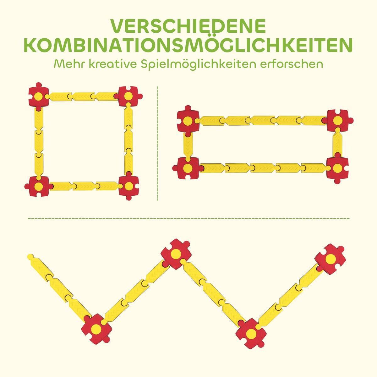AIYAPLAY Kinder Schwebebalken gelb B/H/L: ca. 165,5x7x165,5 cm