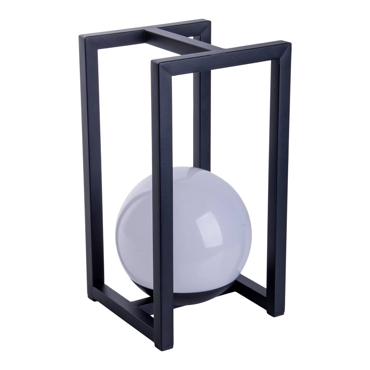 Dekoleuchte 5298122 schwarz weiß Metall Kunststoff B/H/T: ca. 16x30x16 cm