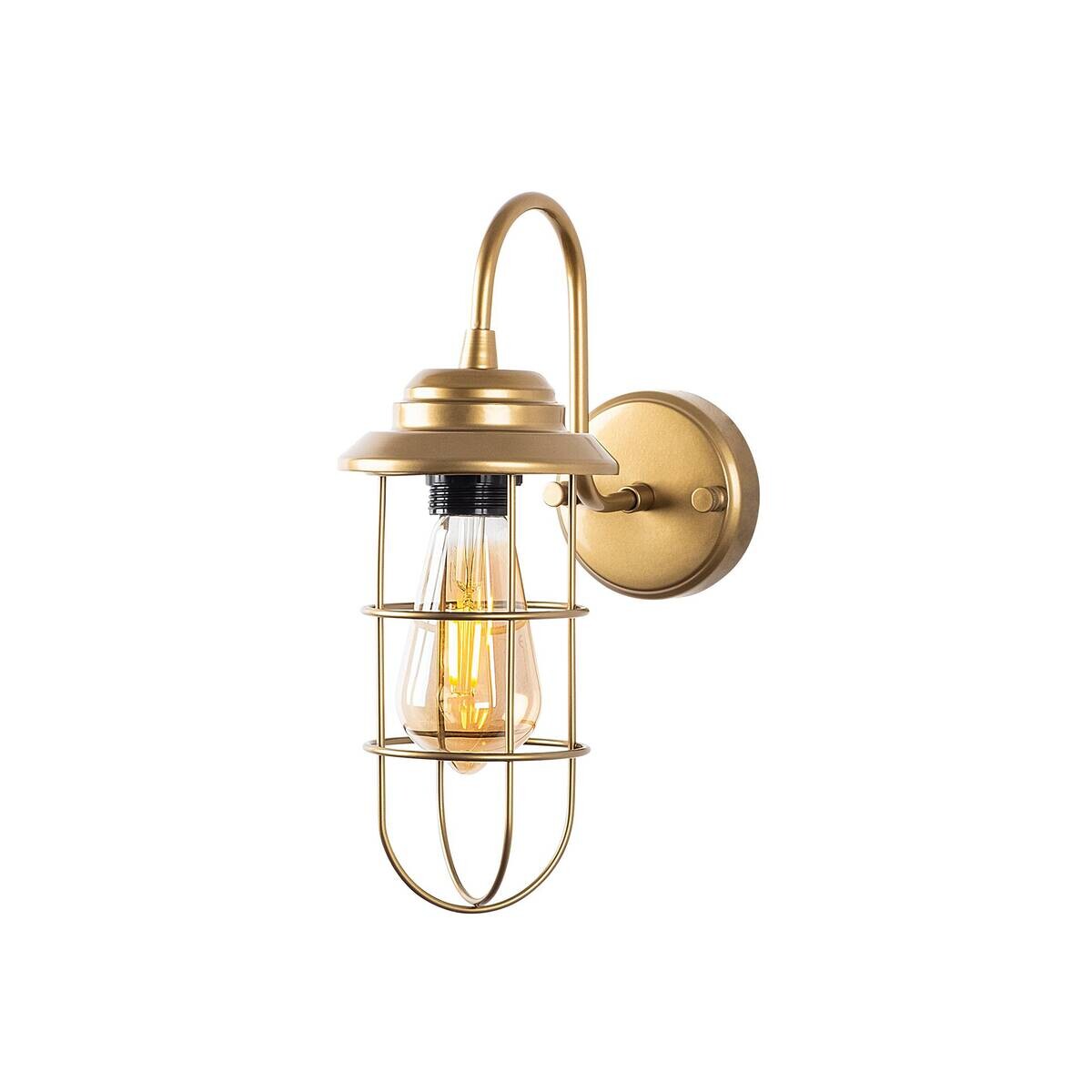 Opviq Wandleuchte gold Metall B/H/L: ca. 25x32x12 cm E27 1 Brennstellen